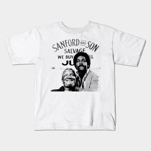 Sanford And Son Retro Vintage V Kids T-Shirt by Bakul Jenang